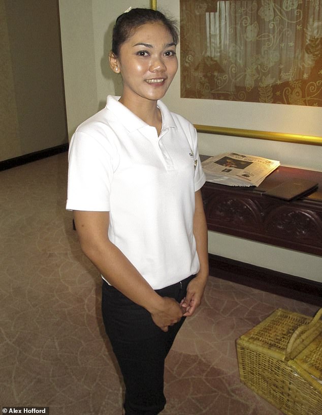 Ria, a 28-year-old massuese, is seen in the Shangri-La Hotel in Jakarta, Indonesia, on April 9, 2011. Andrew had engaged her services a number of times over the years during his stays in the capital city
