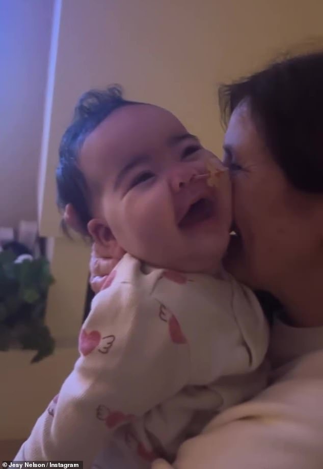 On Thursday, she took to her Instagram Story to show followers an adorable clip of her daughter giggling away as her nan, Janice, nuzzled her face into her neck