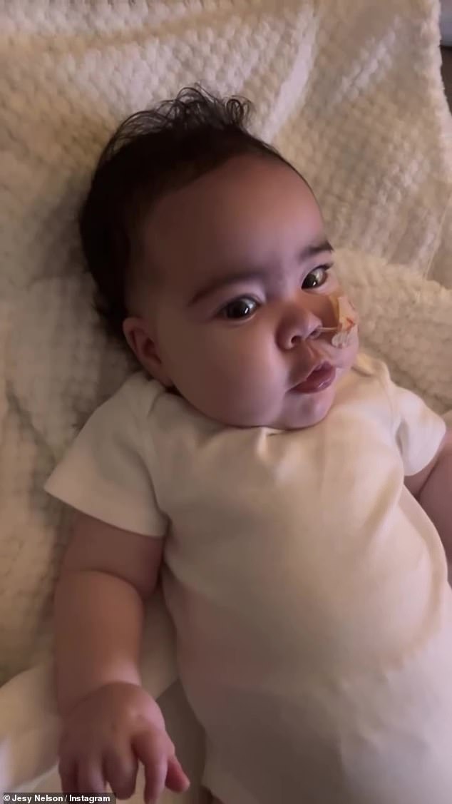 In another sweet clip, Jesy couldn't help but chuckle over her daughter's sweet mullet hairstyle