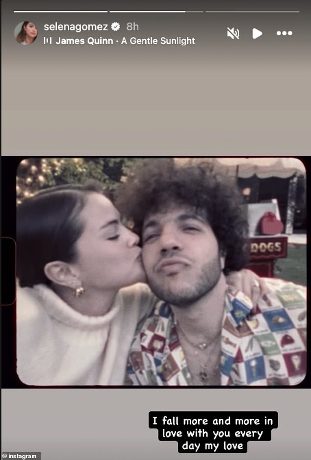 Despite the wave of backlash, Blanco brushed aside the criticism as he packed on the PDA with Gomez in a sweet clip uploaded by the former Disney channel actress