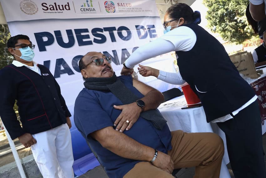 Oacaca measeles vaccinaation site