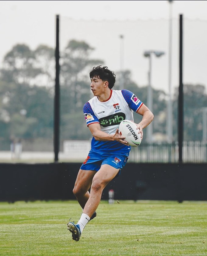 Las Vegas Combine winner Marcus D'Acre has his sights set on an NRL debut with the Knights.