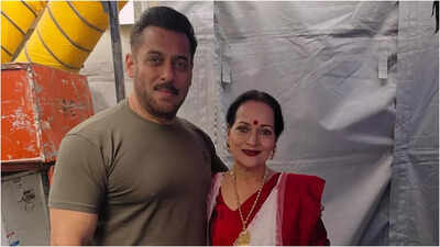 'Same mischievous twinkle in his eyes': Salman Khan reunites with ‘Hum Aapke Hain Koun’ co-star Himani Shivpuri - see post