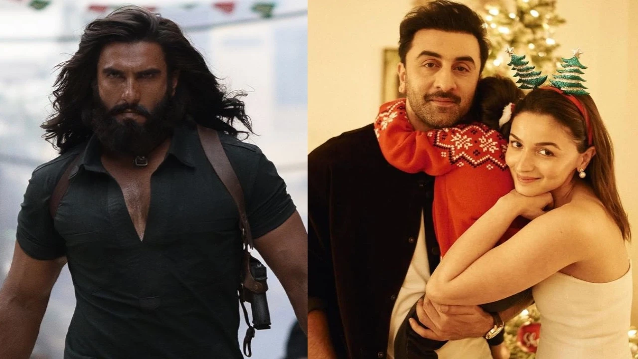 Dhurandhar, Ranbir with Alia and Raha: courtesy of Jio Studios, Alia Bhatt's Instagram