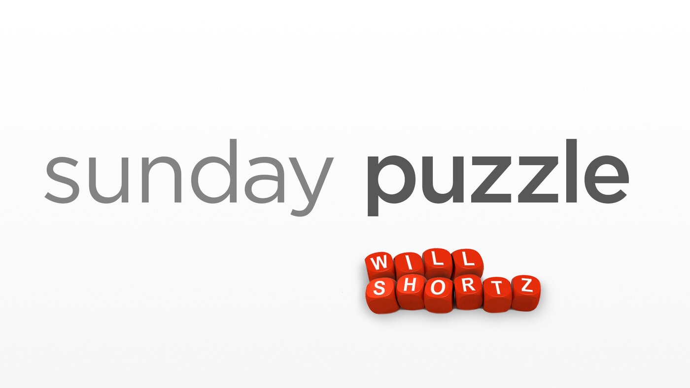 Sunday Puzzle: Rhyme Time : NPR