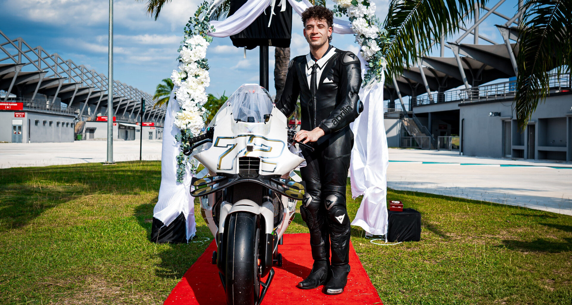 MotoGP news: Marco Bezzecchi marries bike in bizarre stunt
