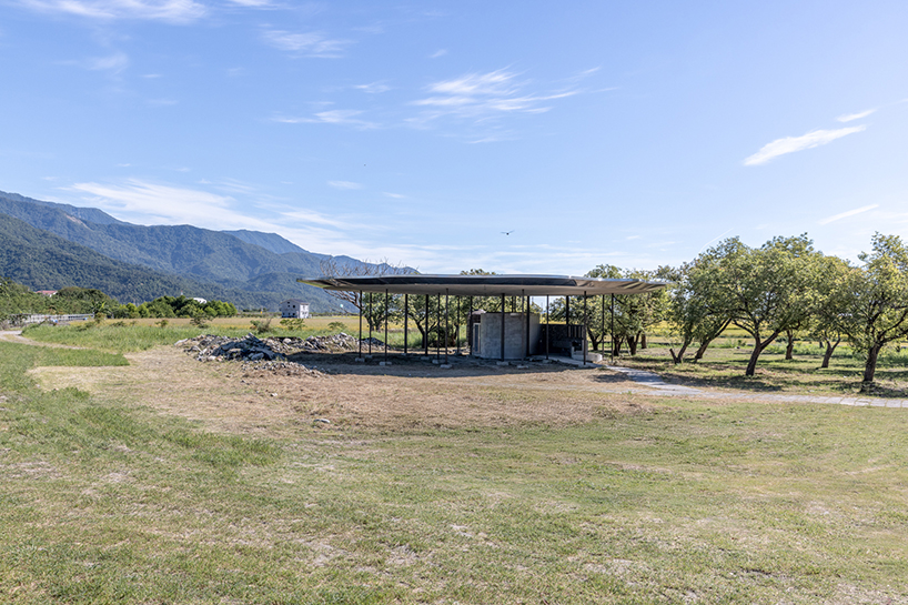 lotus garden a waterside ecological cycling station with metal lotus leaves floating in dapo pond taiwan 7