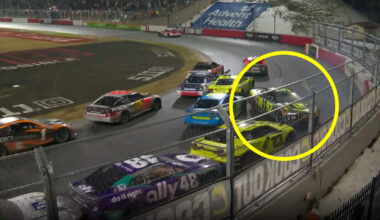 SVG spun after leading wet and wild NASCAR Cup Series Clash