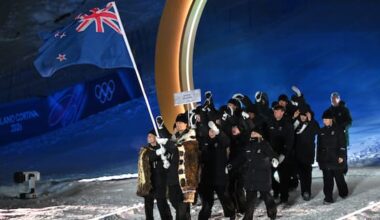 Kiwi athletes take part in Winter Olympics opening ceremony