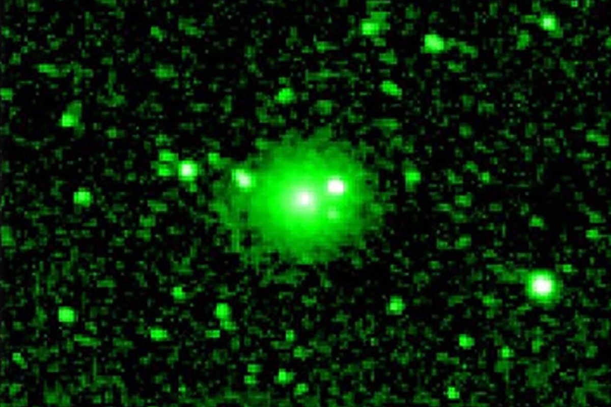Observations of comet 3I/ATLAS by NASA’s SPHEREx mission in December 2025 reveal organic molecules within its coma. Credit: NASA/JPL-Caltech
