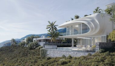 PERLA Freezes a Breaking Wave into a Sculpted Hillside Home