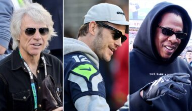 Chris Pratt, Jon Bon Jovi hit Super Bowl LX field pregame ceremony