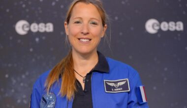 Astronaut Sophie Adenot prepares for her first takeoff
