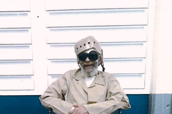 This 2025 photo provided by Matt Schulz shows Charles "Sonny" Burton, who is facing execution in Alabama for a 1991 murder during a robbery, in which he was not the triggerman, at the Holman Correctional Facility in Atmore, Ala. (Matt Schulz via AP)