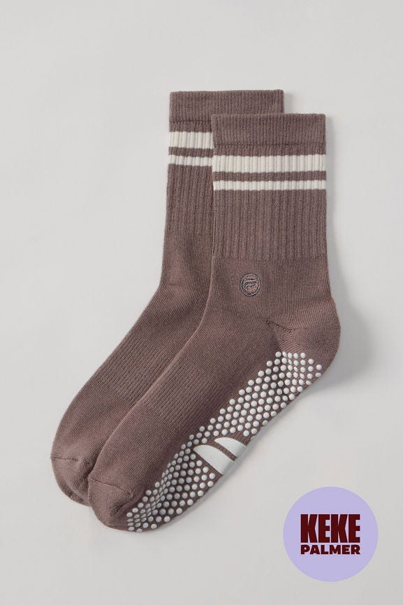 The Powerhouse Quarter Crew Grip Sock