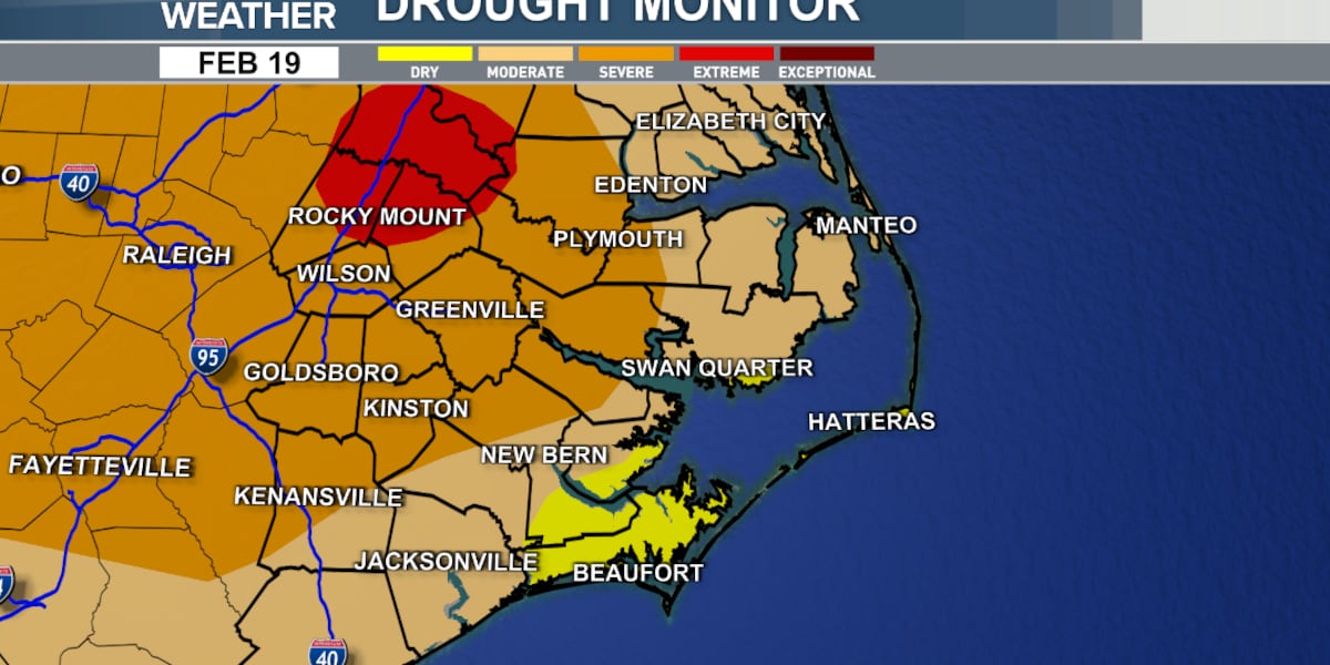 First extreme drought in ENC since 2007