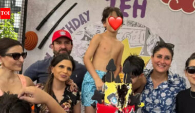 Jeh Birthday: Jeh turns 5: Soha Ali Khan drops warm birthday pictures; Kareena Kapoor Khan reacts with heart emojis | Hindi Movie News