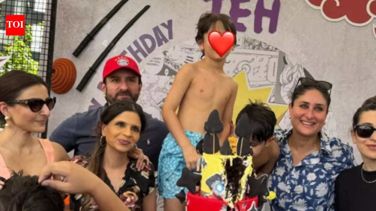 Jeh Birthday: Jeh turns 5: Soha Ali Khan drops warm birthday pictures; Kareena Kapoor Khan reacts with heart emojis | Hindi Movie News