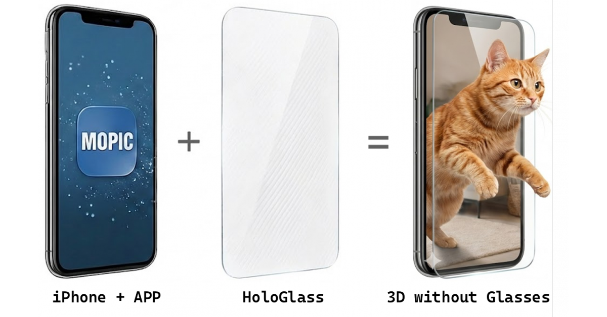 MOPIC Launches ‘HoloGlass,’ Turning iPhone Screens into Glasses-Free 3D with a Single Attachment