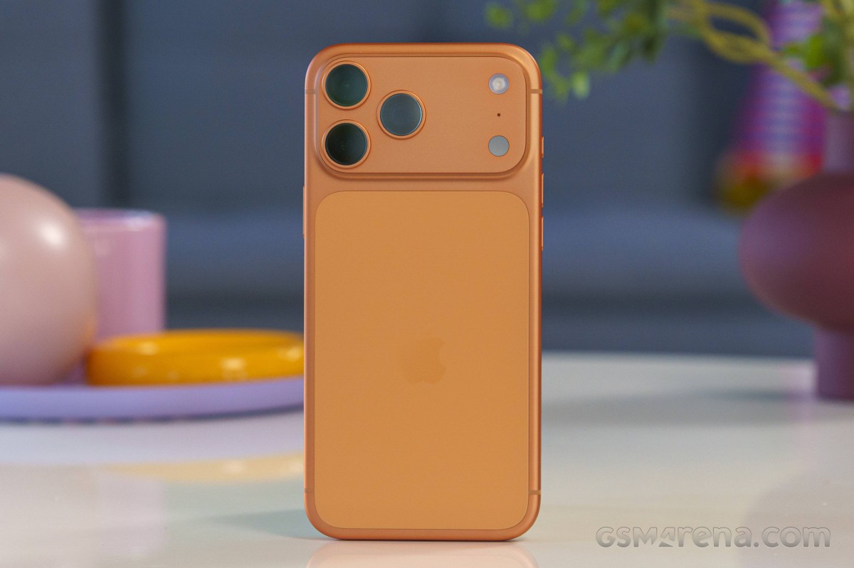 iPhone 17 Pro Max in Cosmic Orange