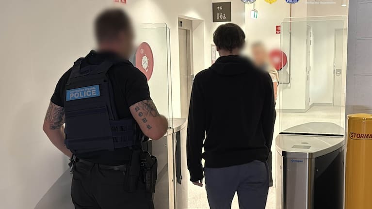 Australian Border Force (ABF) officers stopped the man, 24, for a baggage examination at Perth Airport yesterday morning.
