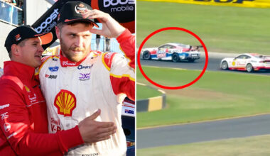 Supercars news: Champ fires back at rival after last-lap incident saw driver demoted 13 places