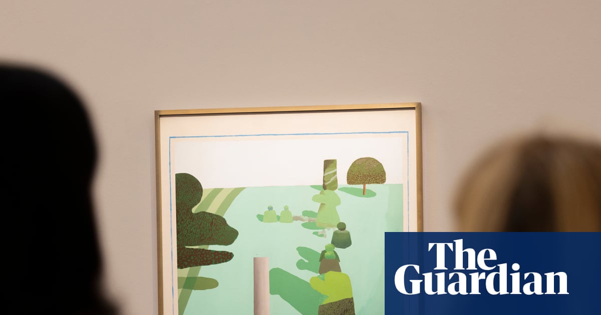 David Hockney’s first English landscape on show for first time in almost 30 years | David Hockney