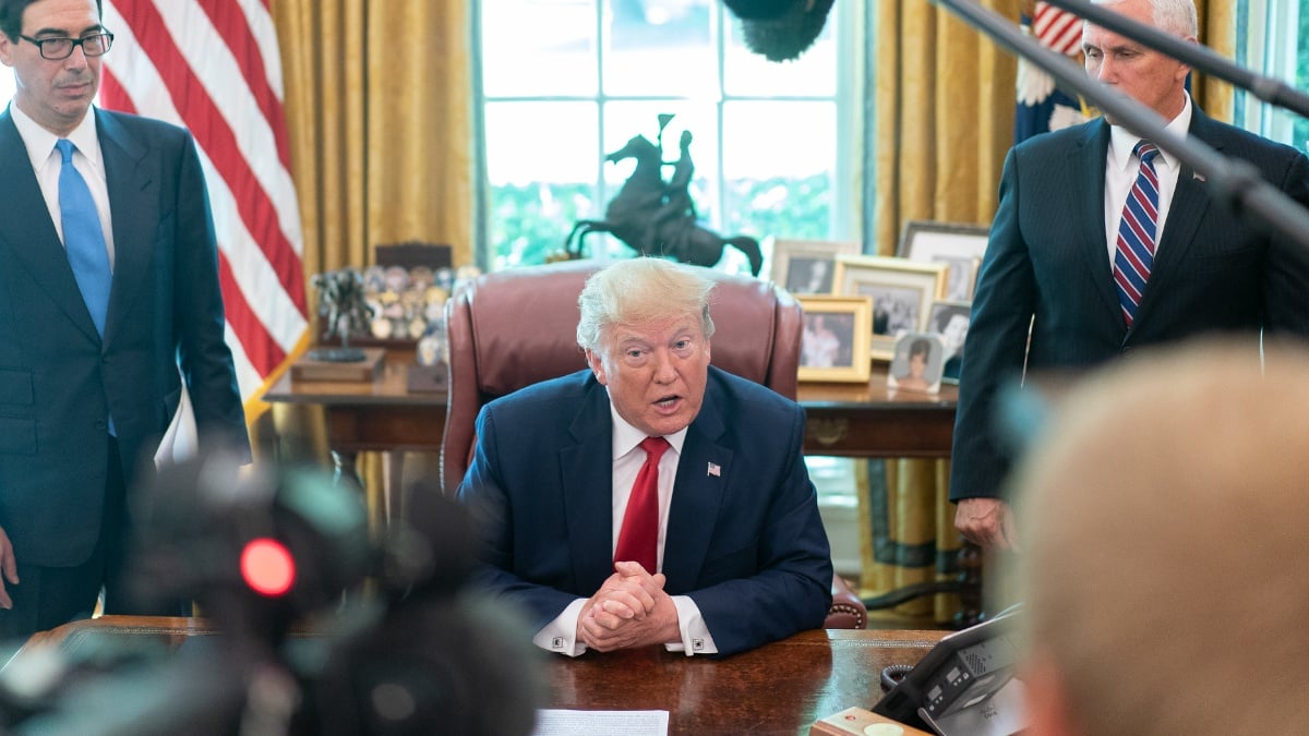 Trump went to Texas to talk about the economy and ended up taking credit for a police officer's sex life instead