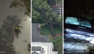 SoCal rain creates hazardous road conditions, triggers water rescues