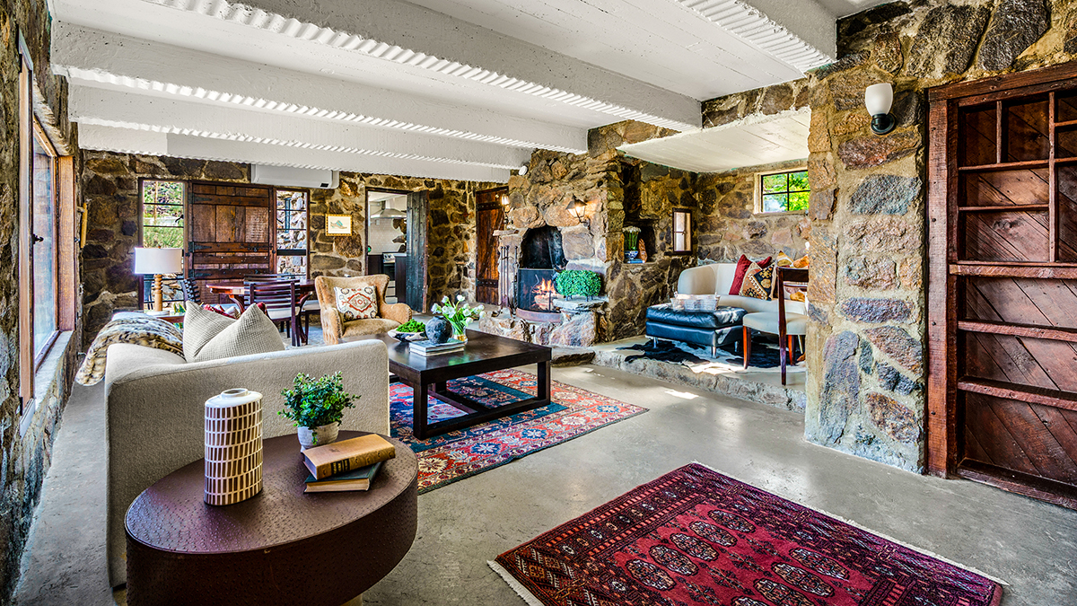 Inside a Funky 1920s Stone Cottage in the Mountains Above Palm Springs