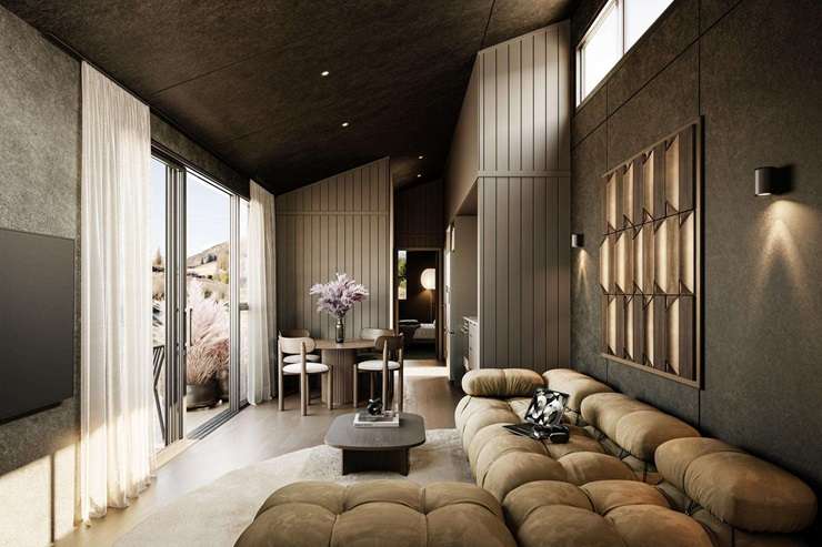 New-build homes on Arthurs Point Road, Arthur's Point, are available to buy off the plan. Photo / Supplied