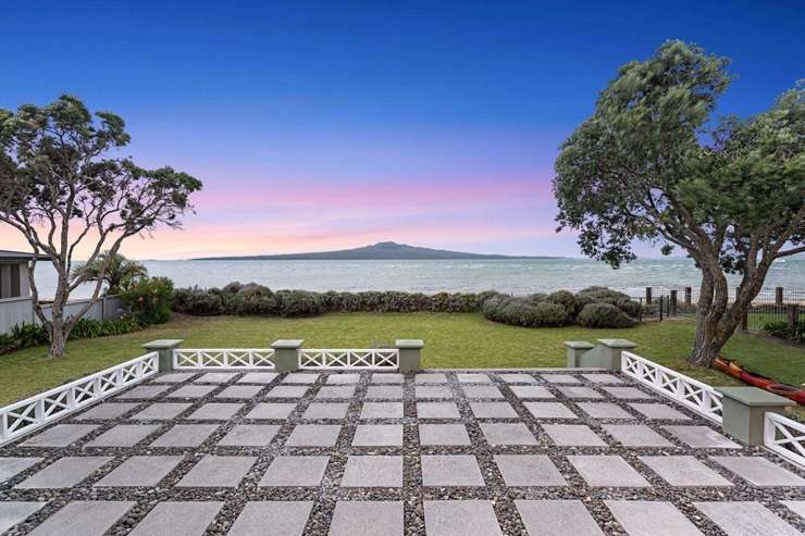 The four-bedroom villa at 36 Oxford Terrace, in Auckland's Devonport, will be well-known to visitors to Cheltenham Beach. Photo / Supplied
