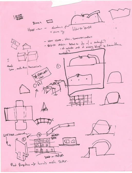 David Eskenazi -Sketch. Image courtesy of Pratt School of Architecture