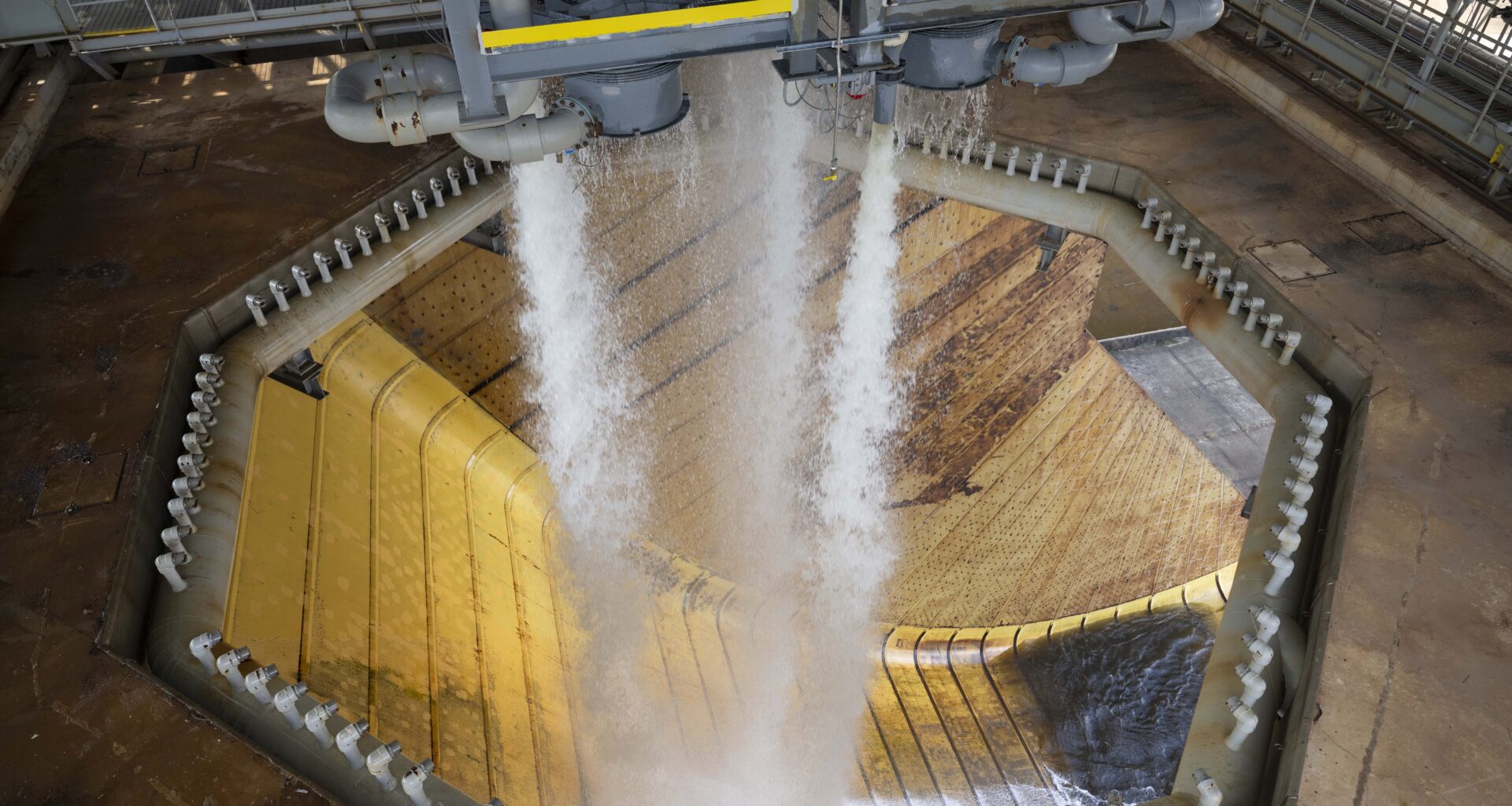 New cooling systems are tested at the Thad Cochran Test Stand