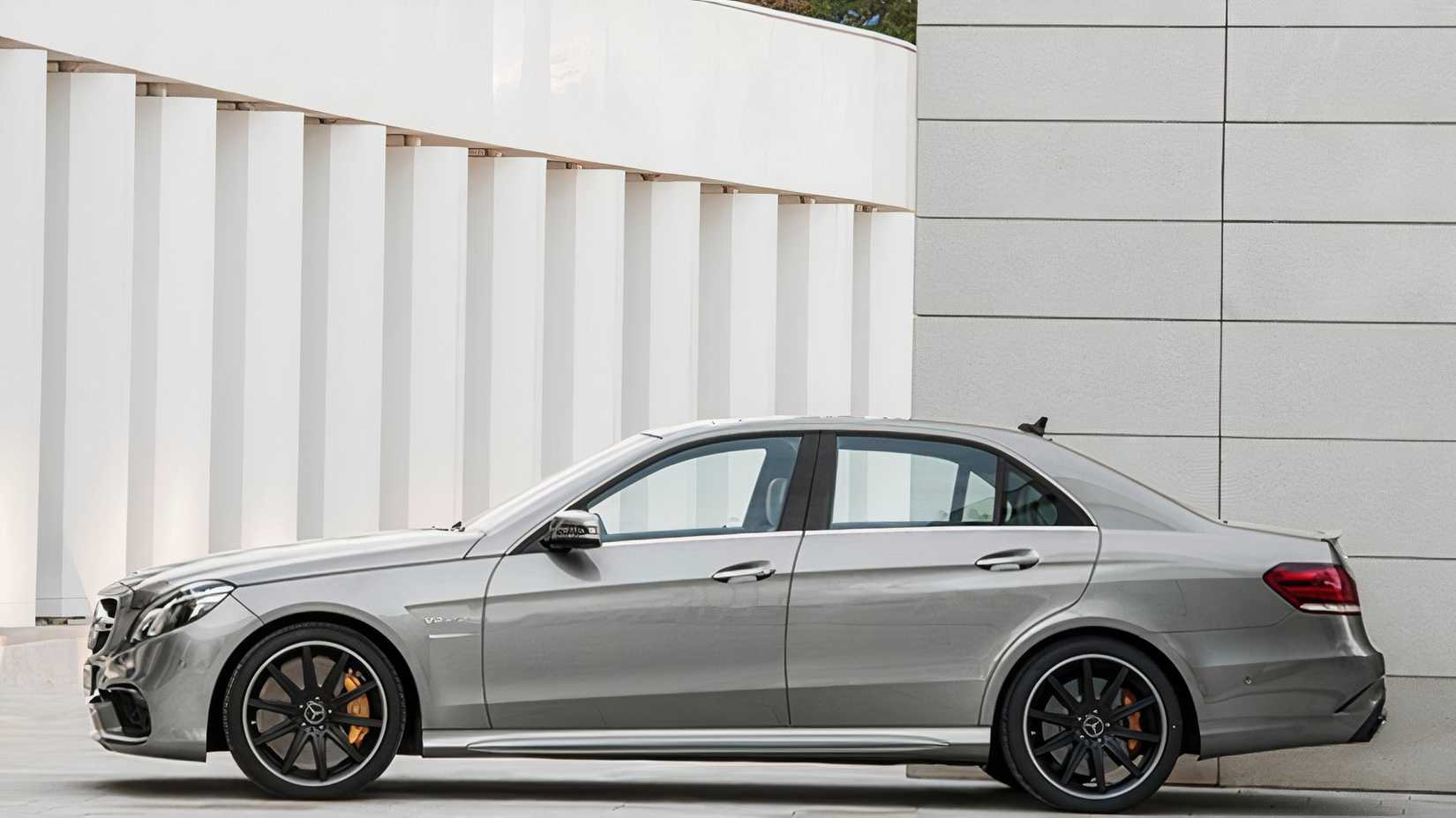 Silver 2016 Mercedes-AMG E63 side