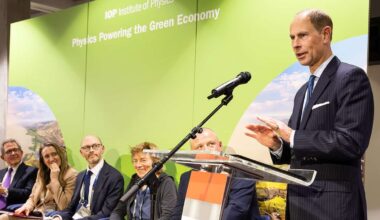 Duke of Edinburgh informed about physics and the green economy at visit to Institute of Physics in London – Physics World