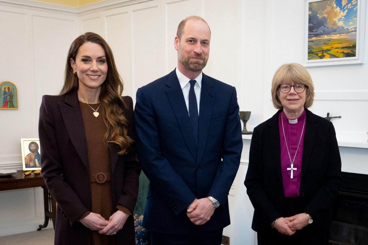 The Prince and Princess of Wales meet with the Archbishop of Canterbury at Lambeth Palace in London on February 5, 2026 (Aaron Chown/PA Images/Alamy)