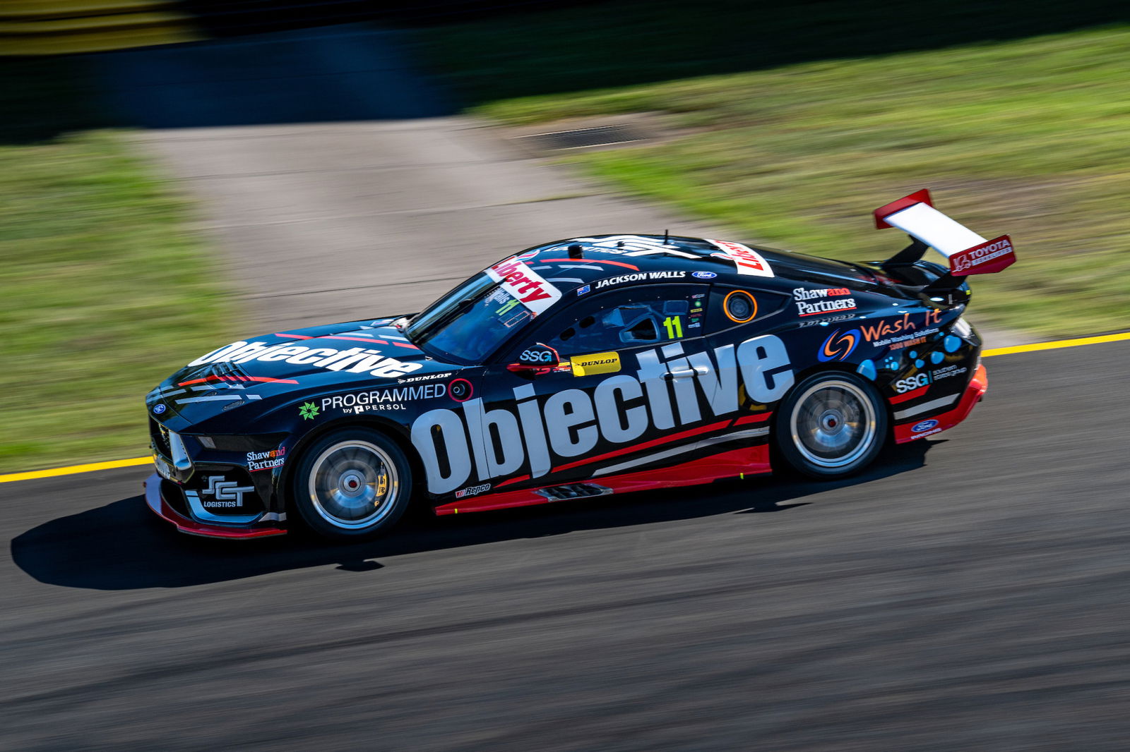 The #11 Objective Racing Ford Mustang.