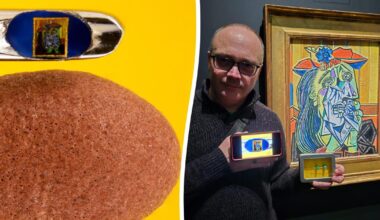 Artist paints replica of Picasso painting in eye of needle