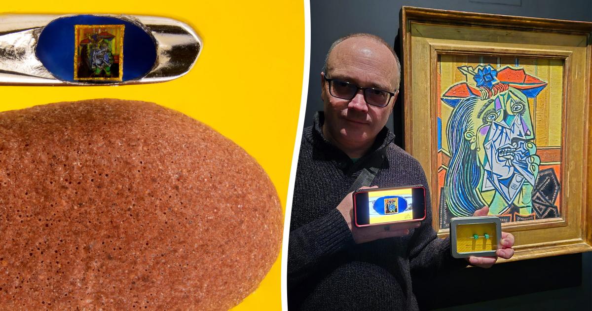 Artist paints replica of Picasso painting in eye of needle