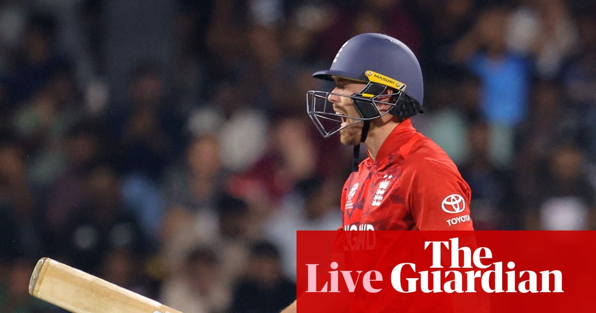 England v New Zealand: T20 Cricket World Cup Super 8s – live | T20 World Cup 2026