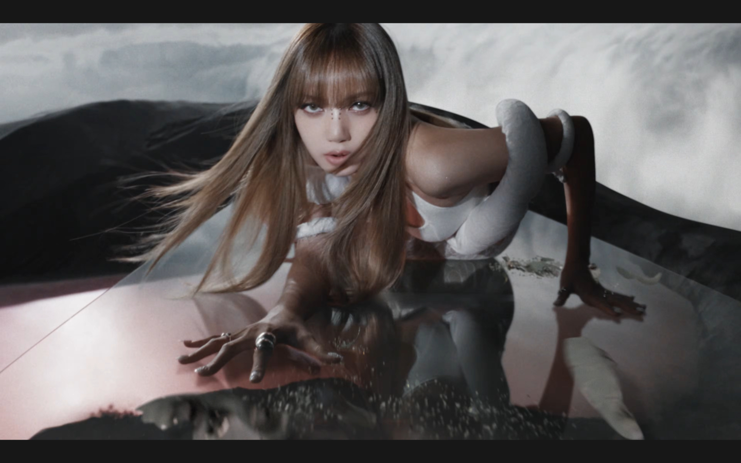 Lisa the music video for ″GO,″ the lead track from Blackpink's third EP, ″Deadline,″ released on Feb. 27 [SCREEN CAPTURE]