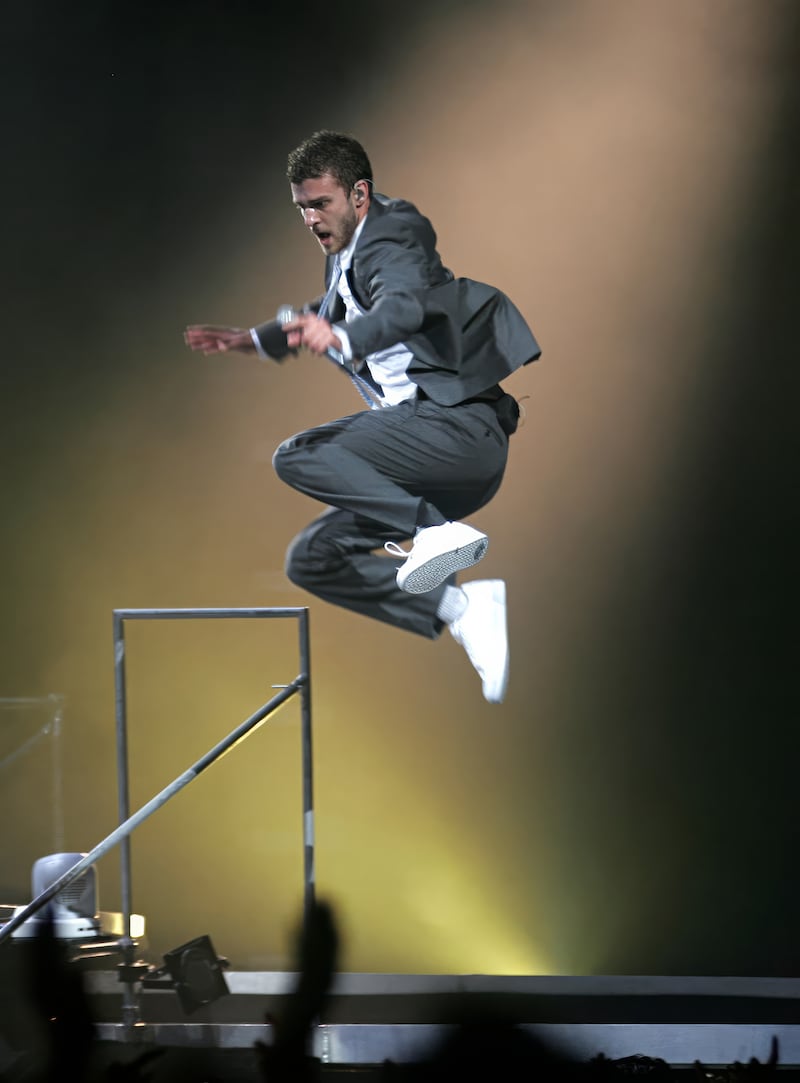 Justin Timberlake performs in Auckland. Photograph: Garry Brandon
