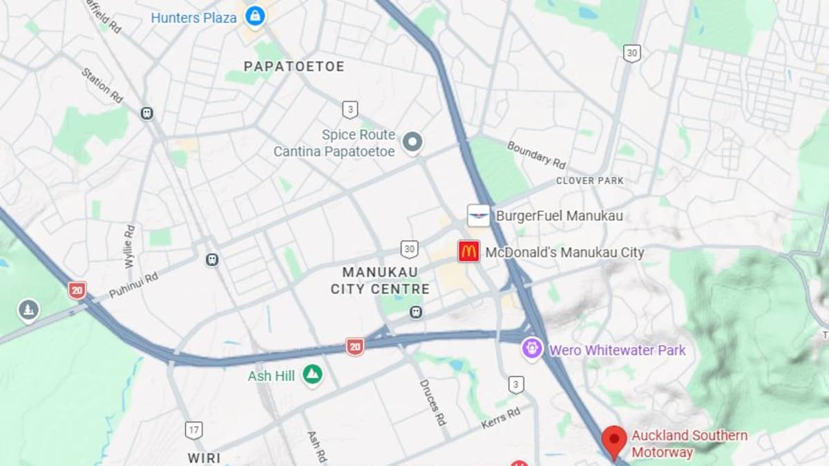 Pedestrian dead after being struck by vehicle on Auckland’s Southern Motorway