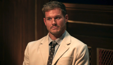 Colton Underwood at the roundtable in The Traitors Season 4, Episode 7