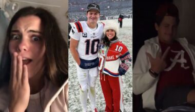 Drake Maye with Ann Maye