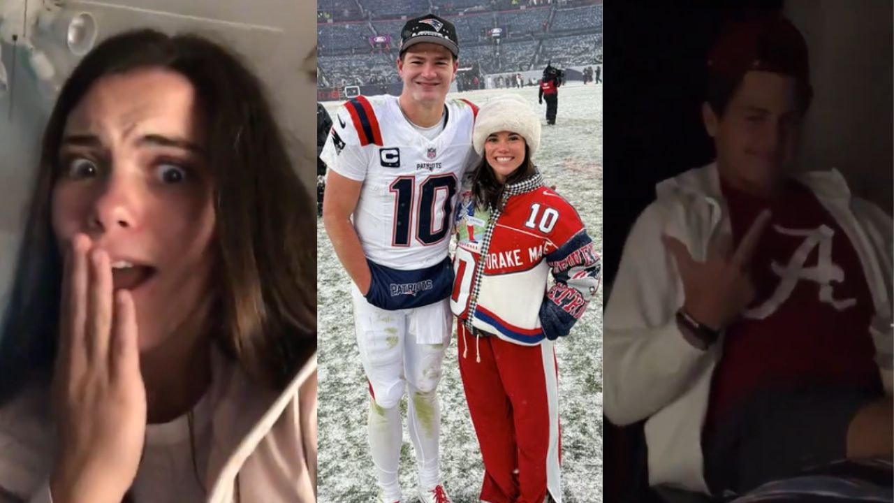 Drake Maye with Ann Maye