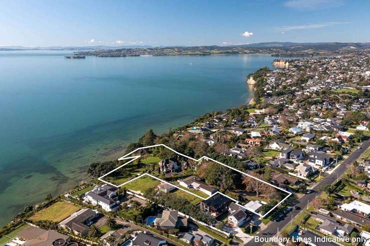 The 1930s neo-Georgian estate on Bleakhouse Road, in Mellons Bay, Auckland, will be replaced with townhouses. Photo / Supplied