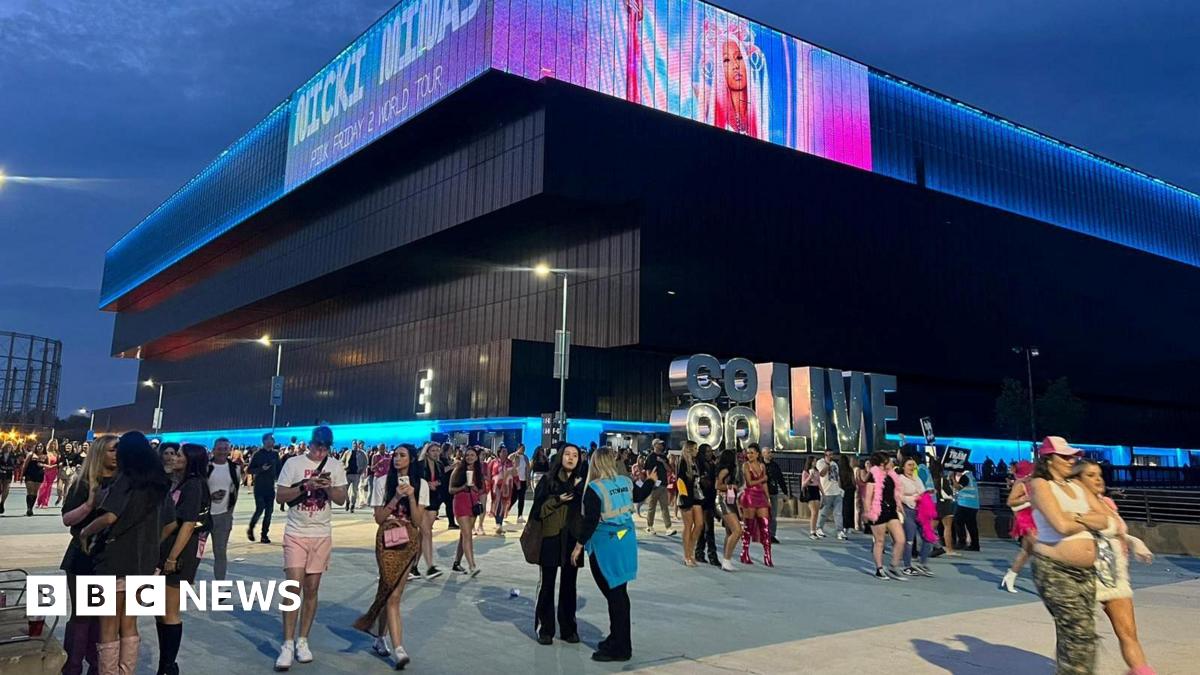 Fans leave the Manchester Co-op Live venue after the Nicki Minaj show was cancelled in Manchester, Britain, May 25, 2024.