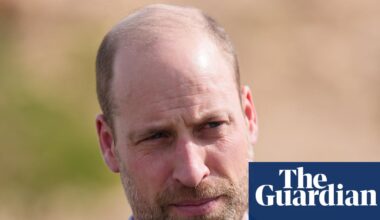 Suicide rates for UK men are a ‘national catastrophe’, says Prince William | Prince William